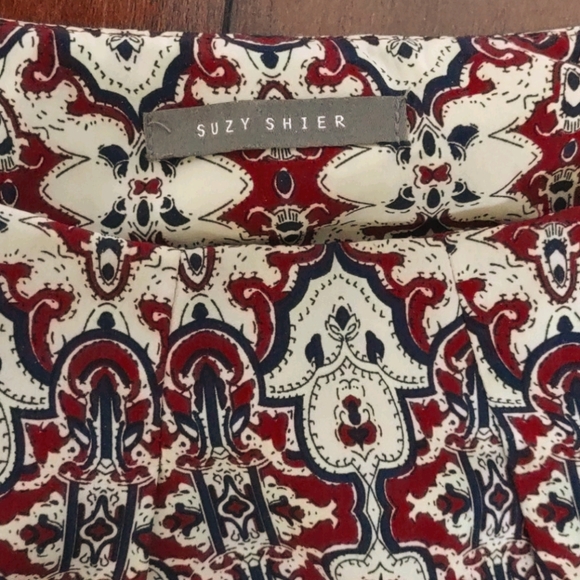 Patterned Mini Boat-neck Summer Dress with Pockets - Picture 3 of 5